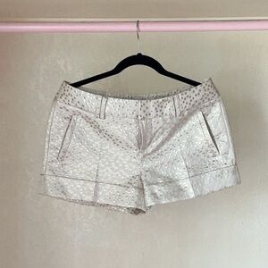 LC Lauren Conrad Metallic Tan High Waist Shorts
